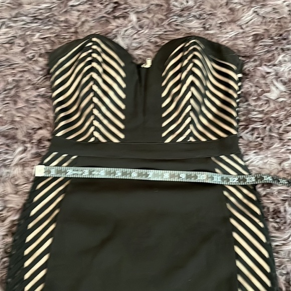 Agaci mini little black dress with nude side panels size small - Picture 5 of 5